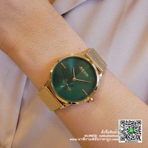 นาฬิกา Julius JA-1110 สีทอง-เขียว ผู้หญิง ของแท้ พร้อมกล่องแบรน ถุงแบรน ส่งฟรี มีบริการเก็บเงินปลายทาง