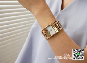 นาฬิกา Julius JA 435 หน้าปัดเหลี่ยม ผู้หญิง สายเก๋ ๆ สีพิ้งโกล สวยมาก ๆ รุ่นแนะนำ ของแท้ส่งฟรี มีบริการเก็บเงินปลายทาง
