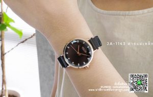 นาฬิกา Julius JA-1143 สายสแตนเลส สีดำ ผู้หญิง รุ่นใหม่