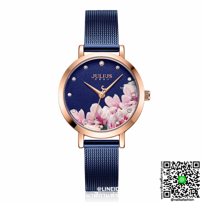 นาฬิกา Julius JA-1180 สีน้ำเงิน หน้าปัดกลม สวยมากๆ ของเเท้ ส่งฟรี มีบริการเก็บเงินปลายทาง นาฬิกา Julius JA-1180 สีน้ำเงิน หน้าปัดกลม สวยมากๆ ของเเท้ ส่งฟรี มีบริการเก็บเงินปลายทาง