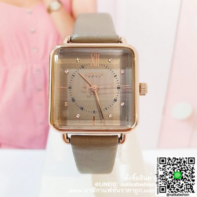 นาฬิกา Julius JA-1123 สีขาว หน้าปัดเหลี่ยม สวยๆ ส่งฟรี มีบริการเก็บเงินปลายทาง