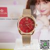 นาฬิกา Julius JA-1184 สีเเดง หน้าปัดกลม สวยๆ ส่งฟรี มีบริการเก็บเงินปลายทาง