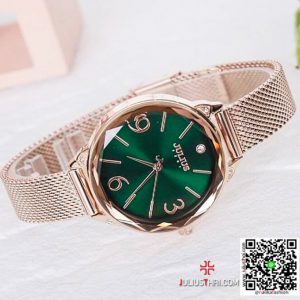 นาฬิกา Julius JA-1210 สีเขียว หน้าปัดกลม สุดเท่ห์ หรูหรา ของเเท้ ส่งฟรี มีบริการเก็บเงินปลายทาง
