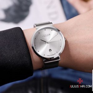 นาฬิกา Julius JA-426M สีเงิน หน้าปัดกลม สวย ดูดีฟิลกู๊ด ของเเท้ ส่งฟรี มีบริการเก็บเงินปลายทาง