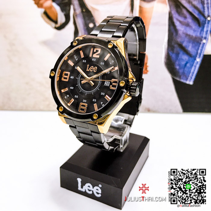 นาฬิกา Lee ผู้ชาย M128ARDB-R1 สีดำ-พิ้งโกล ของแท้ นาฬิกา Lee ผู้ชาย M128ARDB-R1 สีดำ-พิ้งโกล ของแท้