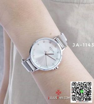 นาฬิกา Julius JA-1143 สายสแตนเลส สีเงิน ดูดี ของเเท้ ส่งฟรี มีบริการเก็บเงินปลายทาง