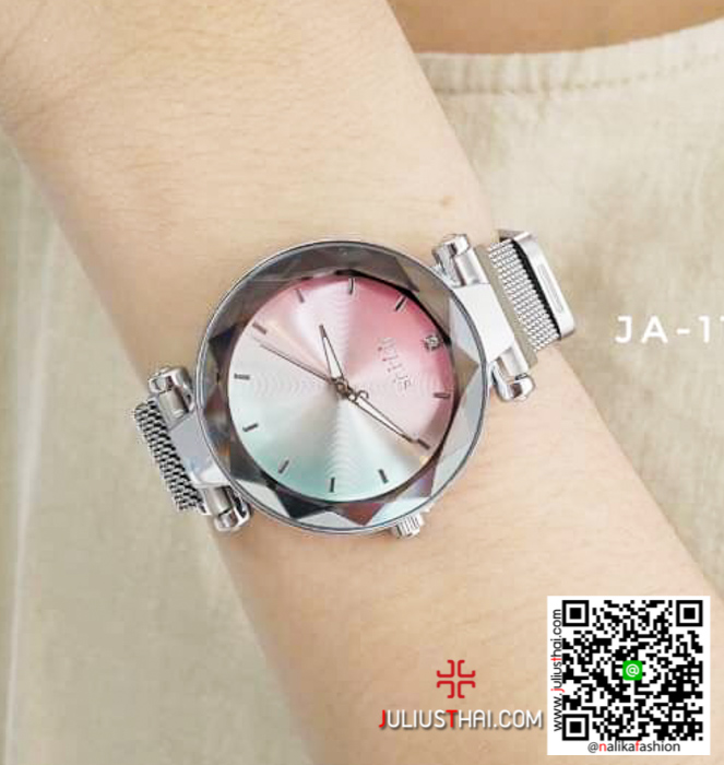 นาฬิกา Julius JA-1166 สายสแตนเลส สีเงิน หน้าปัดรุ้ง สวย เก๋ ของเเท้ ส่งฟรี มีบริการเก็บเงินปลายทาง นาฬิกา Julius JA-1166 สายสแตนเลส สีเงิน หน้าปัดรุ้ง สวย เก๋ ของเเท้ ส่งฟรี มีบริการเก็บเงินปลายทาง