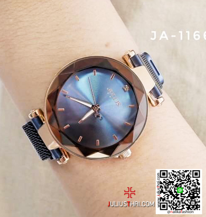 นาฬิกา Julius JA-1166 สายสแตนเลส สีน้ำเงิน หน้าปัดรุ้ง สวย เก๋ ของเเท้ ส่งฟรี มีบริการเก็บเงินปลายทาง นาฬิกา Julius JA-1166 สายสแตนเลส สีน้ำเงิน หน้าปัดรุ้ง สวย เก๋ ของเเท้ ส่งฟรี มีบริการเก็บเงินปลายทาง