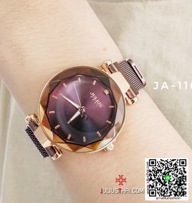 นาฬิกา Julius JA-1166 สายสแตนเลส สีน้ำตาล หน้าปัดรุ้ง สวย เก๋ ของเเท้ ส่งฟรี มีบริการเก็บเงินปลายทาง นาฬิกา Julius JA-1166 สายสแตนเลส สีน้ำตาล หน้าปัดรุ้ง สวย เก๋ ของเเท้ ส่งฟรี มีบริการเก็บเงินปลายทาง