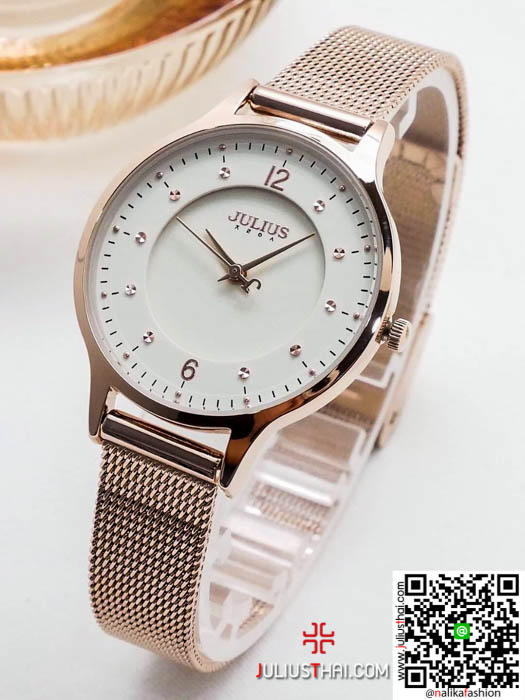 นาฬิกา Julius JA-1060 สีพิ้งโกล หน้าปัดกลม ดูดี ของเเท้ รับประกัน 1 ปี ส่งฟรี มีบริการเก็บเงินปลายทาง นาฬิกา Julius JA-1060 สีพิ้งโกล หน้าปัดกลม ดูดี ของเเท้ รับประกัน 1 ปี ส่งฟรี มีบริการเก็บเงินปลายทาง