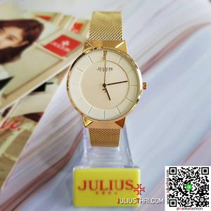 นาฬิกา Julius JA-1104M สายสแตนเลส สีทอง สวยดูดี ส่งฟรี มีบริการเก็บเงินปลายทาง