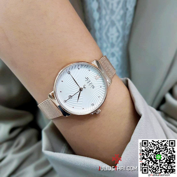 นาฬิกา Julius JA-1243 สายสแตนเลส สีพิ้งโกล เก๋ ดูดี ส่งฟรี มีบริการเก็บเงินปลายทาง นาฬิกา Julius JA-1243 สายสแตนเลส สีพิ้งโกล เก๋ ดูดี ส่งฟรี มีบริการเก็บเงินปลายทาง