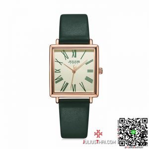 นาฬิกา Julius JA-1269 สีเขียว หน้าปัดเหลี่ยม สุดปังมากกกก ของเเท้ ส่งฟรี มีบริการเก็บเงินปลายทาง