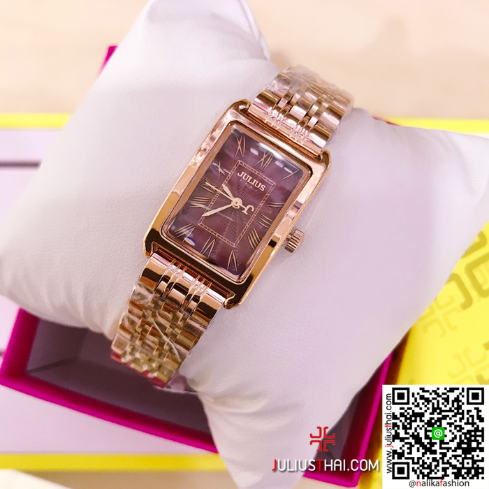 นาฬิกา Julius JA-1252 สีพิ้งโกล หน้าปัดเหลี่ยม สวยมาก ของเเท้ ส่งฟรี มีบริการเก็บเงินปลายทาง นาฬิกา Julius JA-1252 สีพิ้งโกล หน้าปัดเหลี่ยม สวยมาก ของเเท้ ส่งฟรี มีบริการเก็บเงินปลายทาง