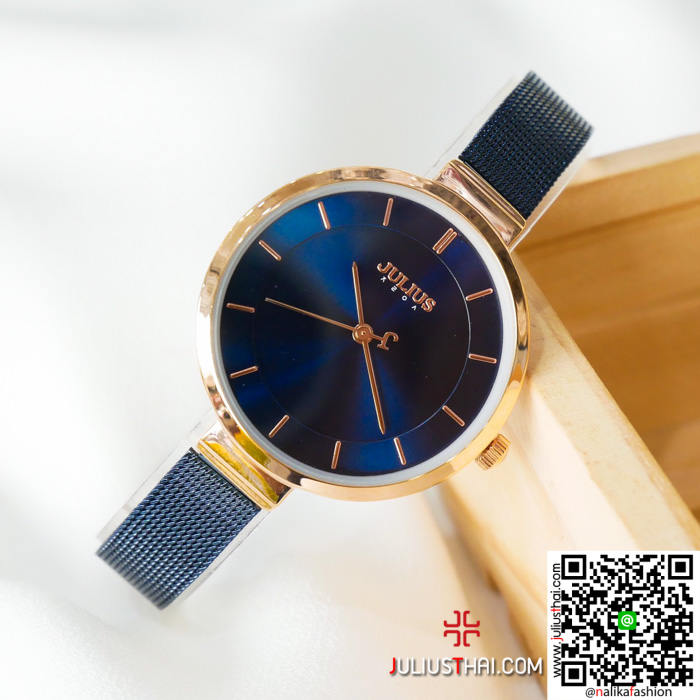 นาฬิกา Julius JA-1050 สายสแตนเลส สีน้ำเงิน ดูดีสุดๆไปเลย ของเเท้ ส่งฟรี มีบริการเก็บเงินปลายทาง นาฬิกา Julius JA-1050 สายสแตนเลส สีน้ำเงิน ดูดีสุดๆไปเลย ของเเท้ ส่งฟรี มีบริการเก็บเงินปลายทาง