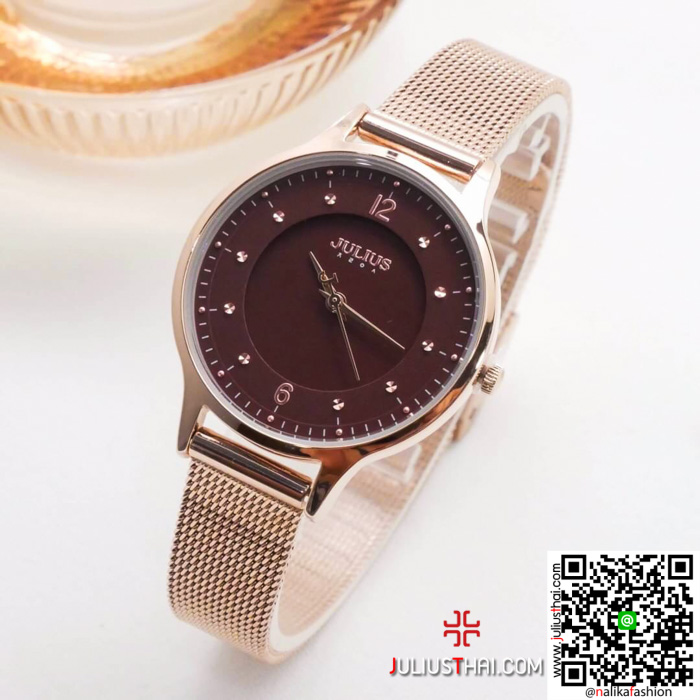นาฬิกา Julius JA-1060 สายสแตนเลส สีพิ้งโกล สวยมากก ส่งฟรี มีบริการเก็บเงินปลายทาง นาฬิกา Julius JA-1060 สายสแตนเลส สีพิ้งโกล สวยมากก ส่งฟรี มีบริการเก็บเงินปลายทาง