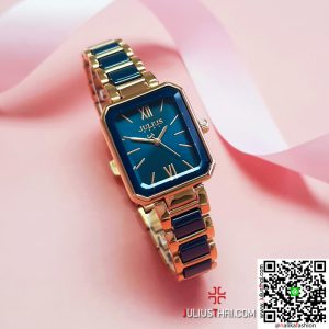 นาฬิกา Julius JA-1273 สีน้ำเงิน หน้าปัดเหลี่ยม สวยเก๋มากก น่ารักสุดๆ ส่งฟรี มีบริการเก็บเงินปลายทาง